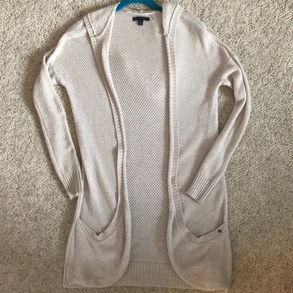 American Eagle Off White Cardigan